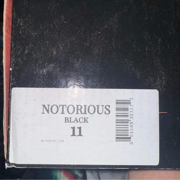 EUC size 11 black Notorious - Picture 7 of 7